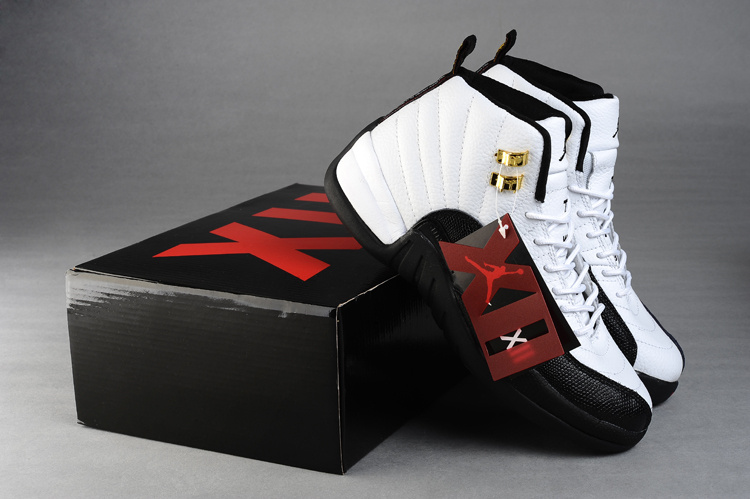 Air Jordan 12 Mens Shoes Aaa Black/White Online